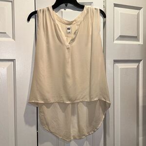 NSF Los Angeles Cream Silk Blouse, Size Medium